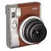 Fuji (FUJIFILM) Fun odd (checky) instax mini90 camera elegant retro brown silver