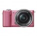 Sony (SONY) ILCE-5000L micro mirror alone kit pink (16-50mm lens a5000L / α5000)